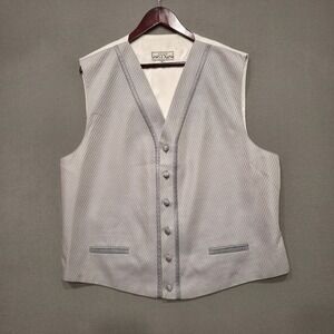 After Six Men's Gray‎ Tuxedo Vest Size XL